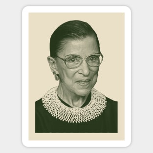 ruth bader ginsburg engraving Sticker